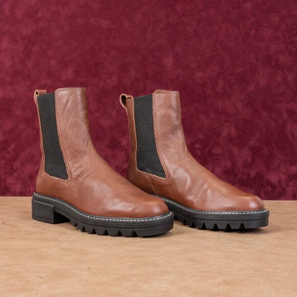 Bernardo Shoes - Bernardo Women Dublin Brown Leather Slip-on Chelsea Ankle Boots sz 6